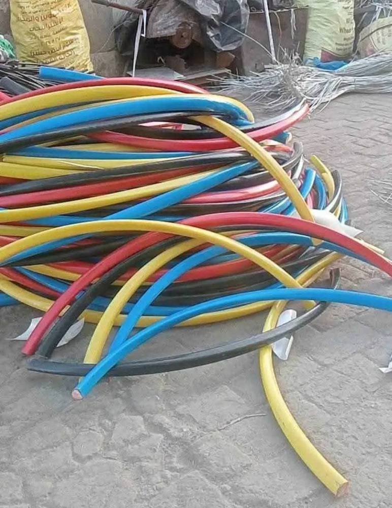 Colored power cable scrap